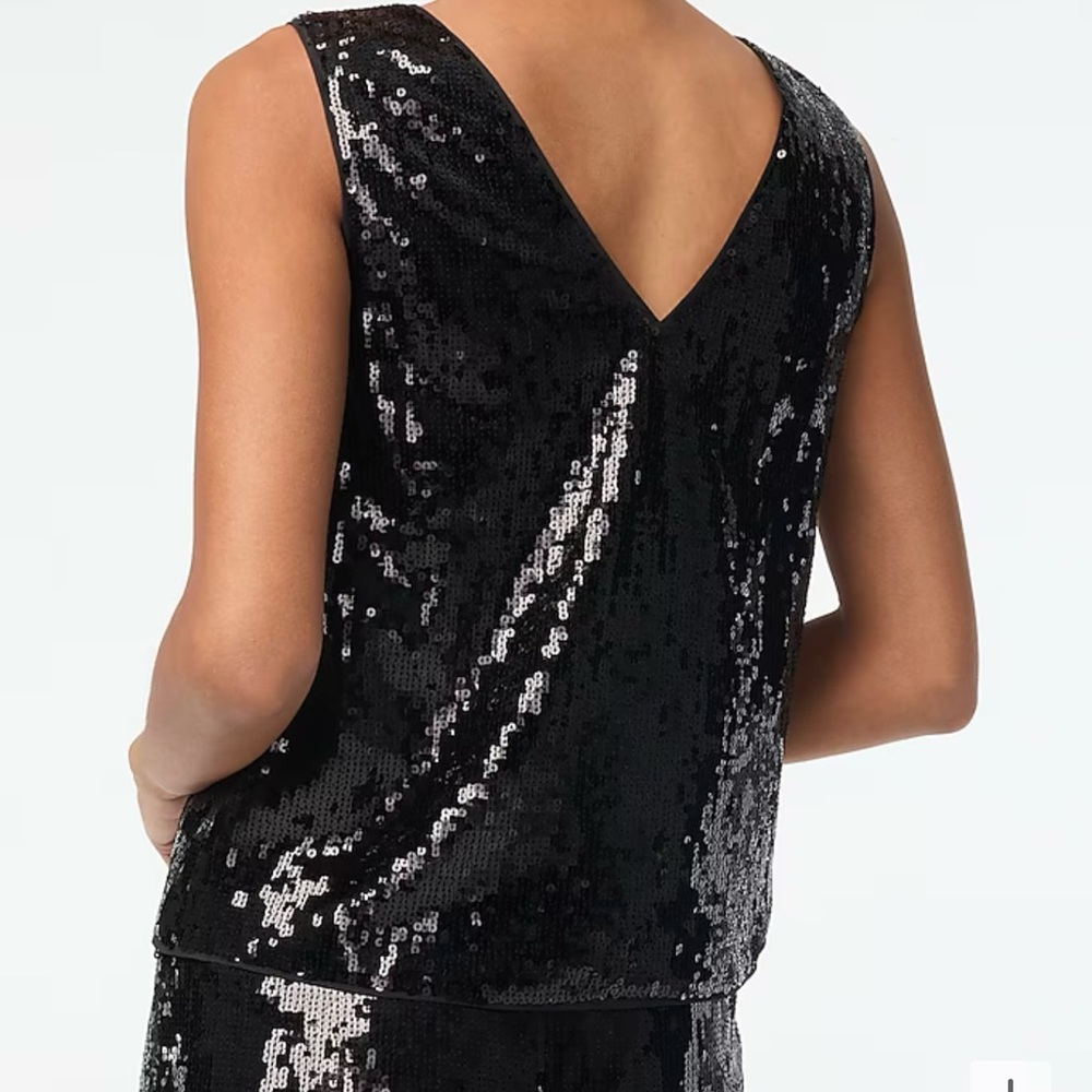 J. Crew Factory Sleeveless Sequin Top - Picture 2 of 8